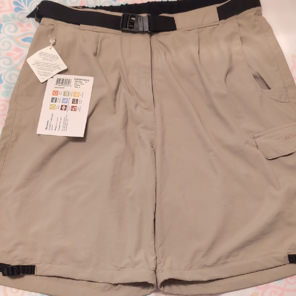 Exofficio Tan Cargo Shorts Relaxed Fit